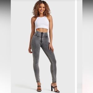 WR.UP® Denim Freddy Grey High Rise Jeans | Size Large